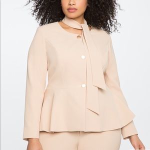 Salmon Pink Eloquii 2 piece suit.